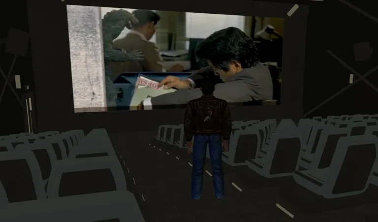 Watching a film in the cinema